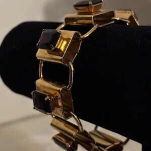 Lord Taylor's Violet Color Bracelet in Gold Tone (8.25")